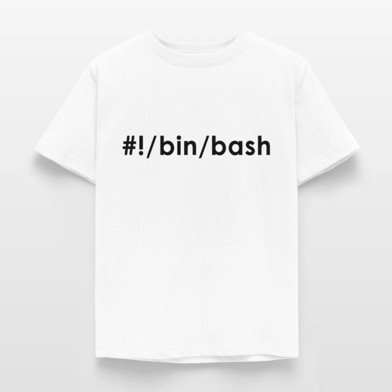 Programmeur Admin Devops Linux Bash T-shirt Enfant