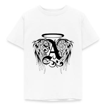 Angel with angel wings - Kids' T-Shirt - white - Front - AI Model Kid Male (0cm)