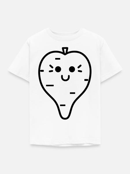 Karotte - Kinder T-Shirt - Weiß