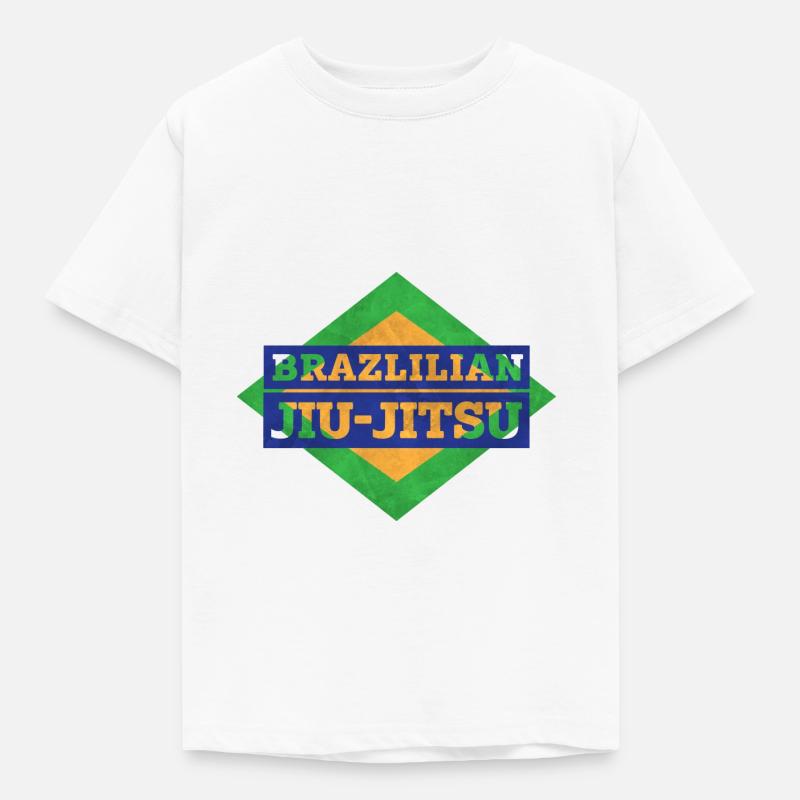 Brazlilian Jiu-Jitsu - Kinder T-Shirt - Weiß