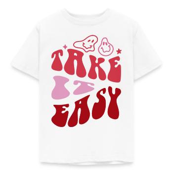 Take It Easy - Kids' T-Shirt - white - Front - AI Model Kid Male (0cm)