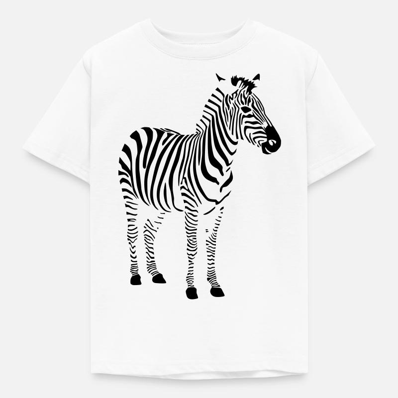 zebra - Kids' T-Shirt - white
