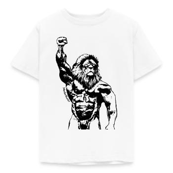 stiffness - Kids' T-Shirt - white - Front - AI Model Kid Male (0cm)