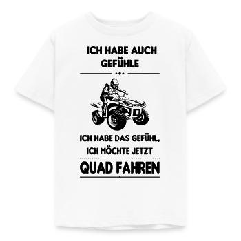 Quad Quadfahrer Motorsport Offroad Quad Spruch - Kinder T-Shirt - Weiß - Vorne - AI Model Kid Male (0cm)