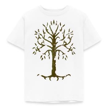 Der Herr Der Ringe Verdorrter Weißer Baum Gondors - Kinder T-Shirt - Weiß - Vorne - AI Model Kid Male (0cm)