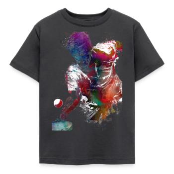 Tischtennissport #pingpong #tabletennis - Kinder T-Shirt - Dunkelgrau - Vorne - AI Model Kid Female (0cm)