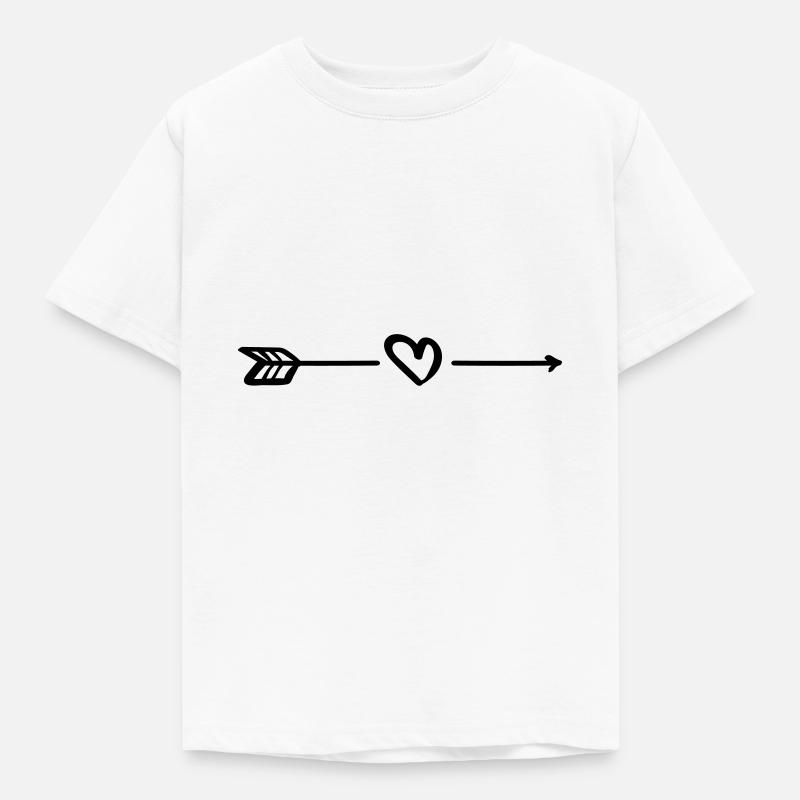 Cœur de la flèche - T-shirt Enfant - blanc