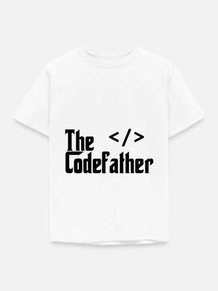 The Codefather - Kinder T-Shirt - Weiß