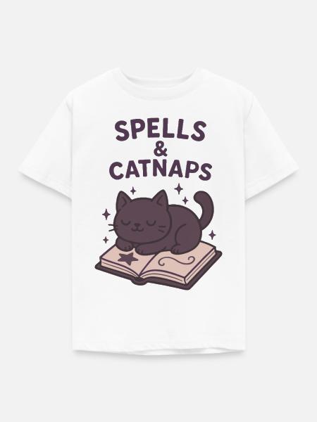 Zaubersprüche und Nickerchen - Kinder T-Shirt - Weiß