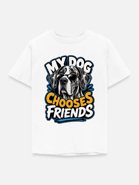 Dogge - Kinder T-Shirt - Weiß