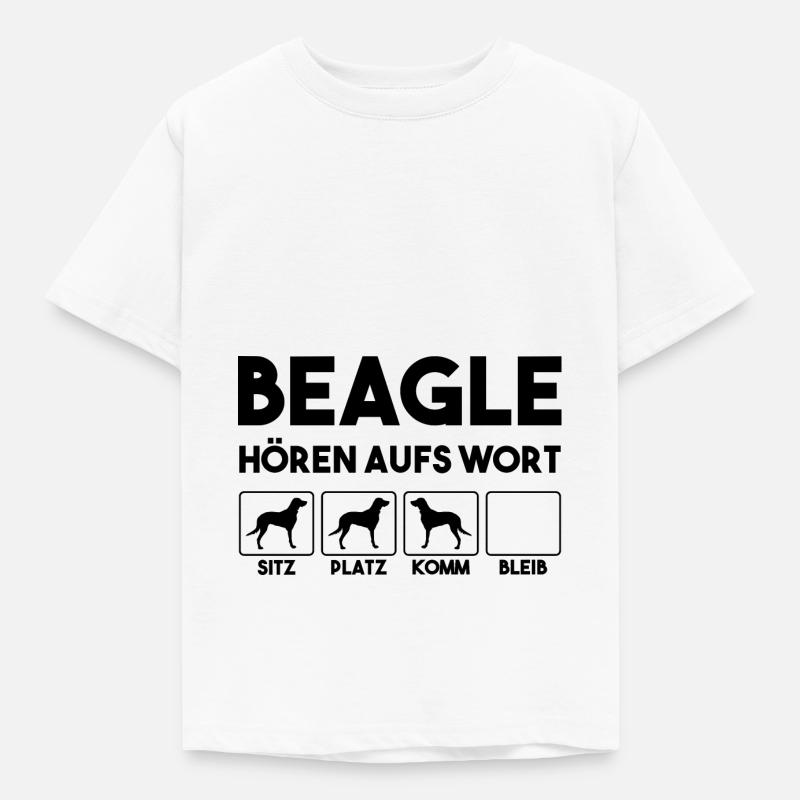 beagle - T-shirt Enfant - blanc