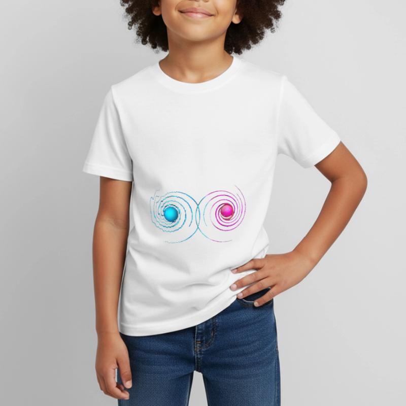 Vibration vibration objects sphere dimension Kids' T-Shirt