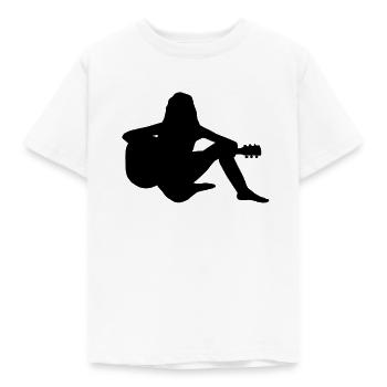 Akustische Gitarre - Kinder T-Shirt - Weiß - Vorne - AI Model Kid Male (0cm)