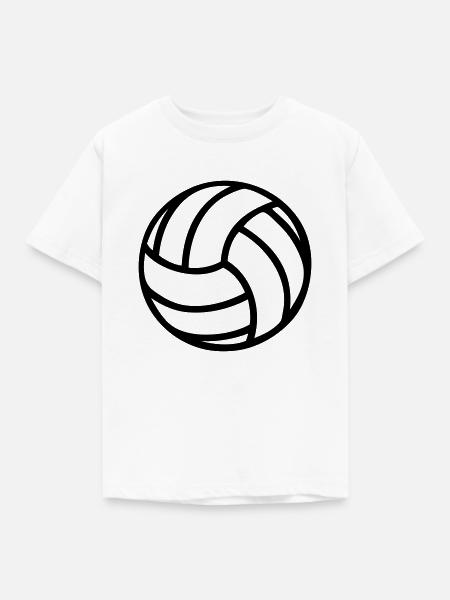 Volleyball 01 - Kinder T-Shirt - Weiß