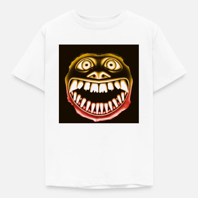 Sonrisa de terror creativa y eficiente - Camiseta niño - blanco