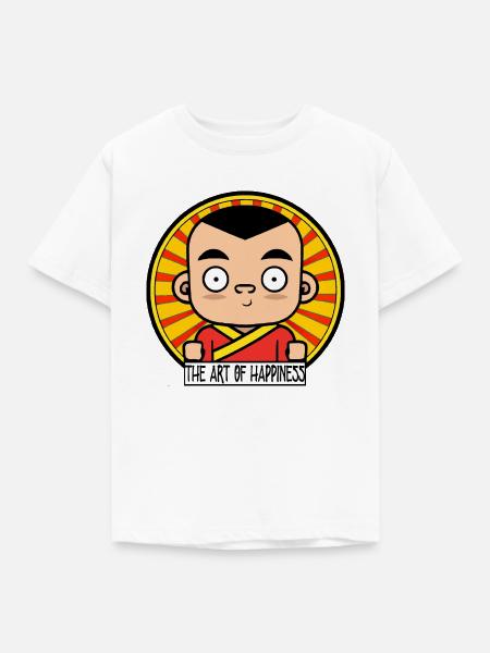 Happiness - Kinder T-Shirt - Weiß