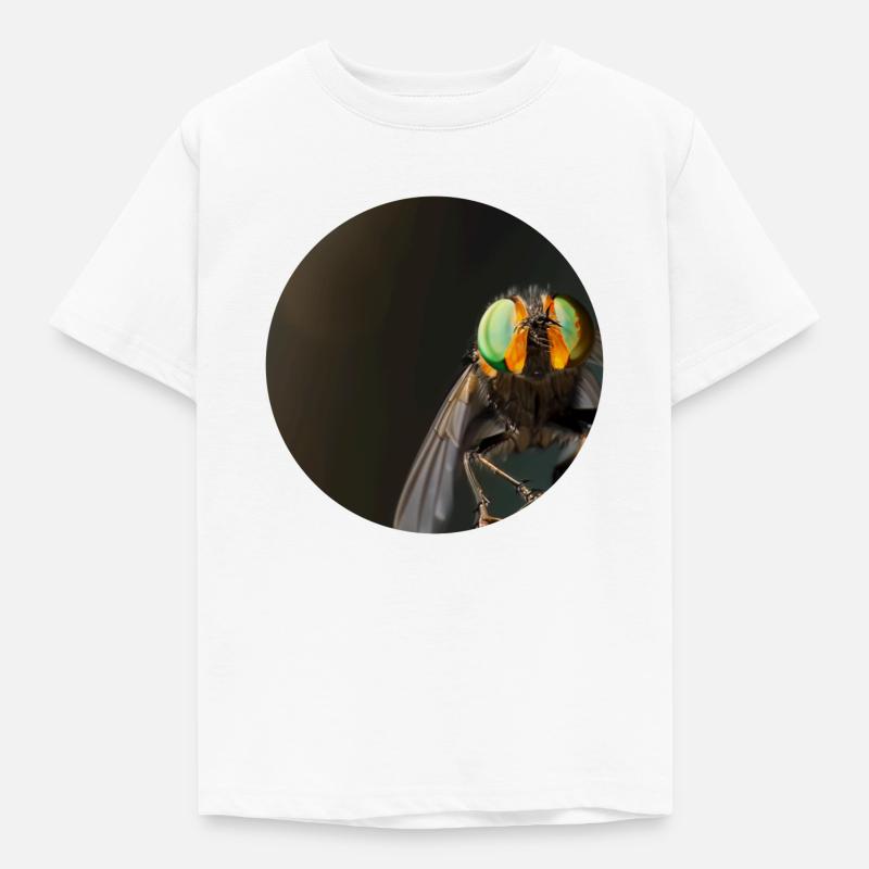Mouche macro - T-shirt Enfant - blanc