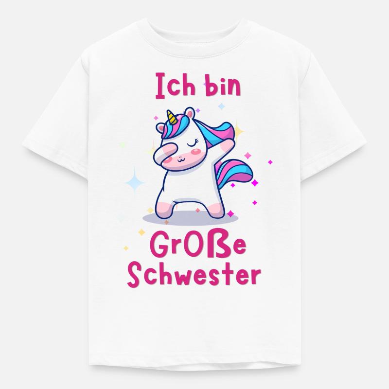 große Schwester - Kinder T-Shirt - Weiß