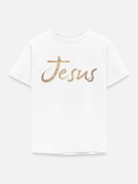 jesus - Kinder T-Shirt - Weiß