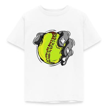 Tennis serve - Kids' T-Shirt - white - Front - AI Model Kid Male (0cm)