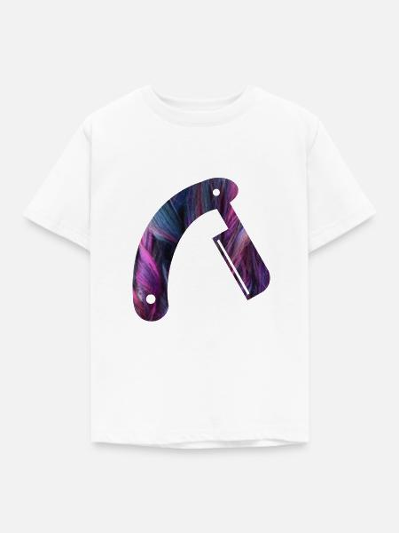 Barber Knife - Kinder T-Shirt - Weiß