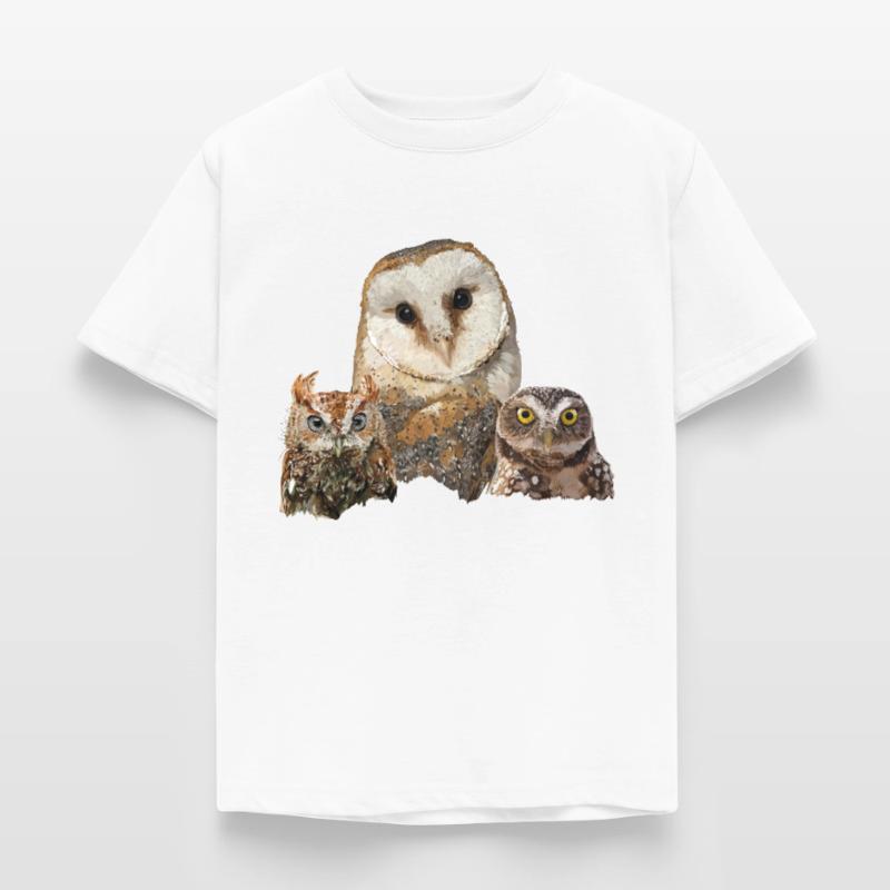Scops Eule, kleine Eule und Eule Kinder T-Shirt