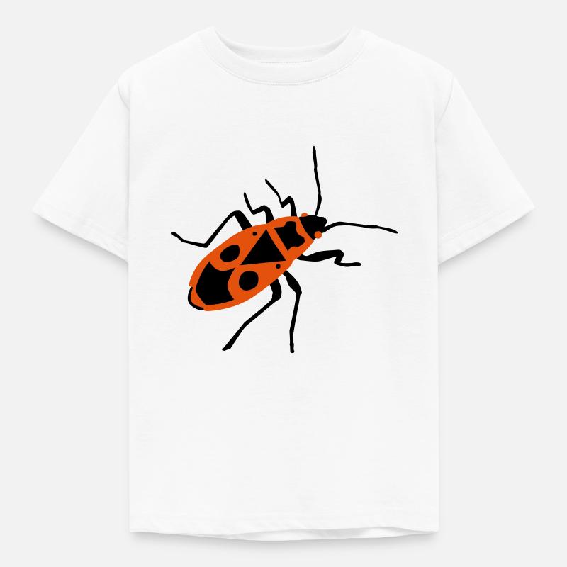 Fire beetle - insect - Firebug - Kids' T-Shirt - white