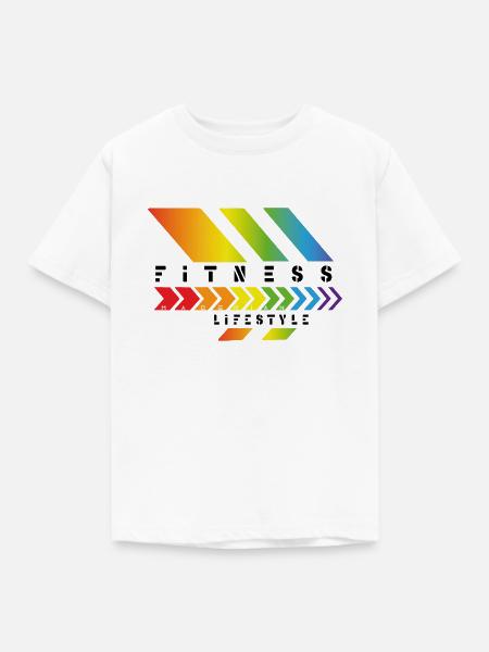 Fitness Lifestyle - Kinder T-Shirt - Weiß