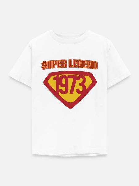 Super Legend 1973 - Kinder T-Shirt - Weiß