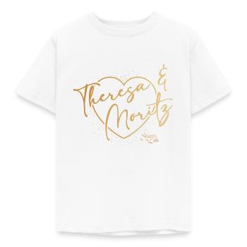 Sturm der Liebe Traumpaar Theresa & Moritz - Kinder T-Shirt - Weiß - Vorne - AI Model Kid Male (0cm)