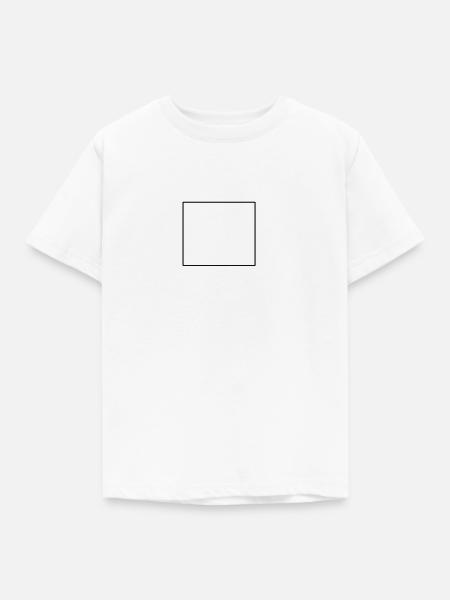 viereck - Kinder T-Shirt - Weiß