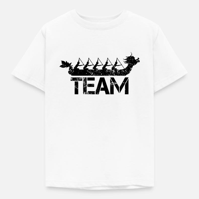 Drachenboot Team - Kinder T-Shirt - Weiß