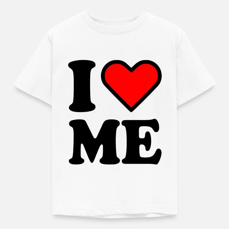 I love me - Børne-T-shirt - hvid