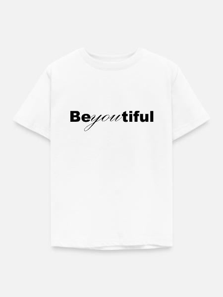 Be-You-tiful - Kinder T-Shirt - Weiß