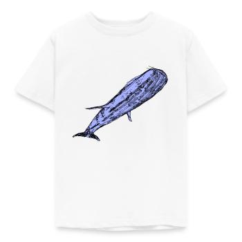 whale - Kids' T-Shirt - white - Front - AI Model Kid Male (0cm)