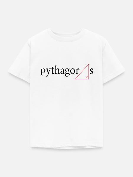 Pythagoras - Kinder T-Shirt - Weiß