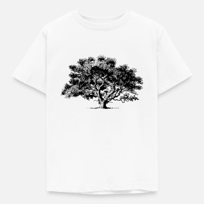 Sommer træ - Børne-T-shirt - hvid