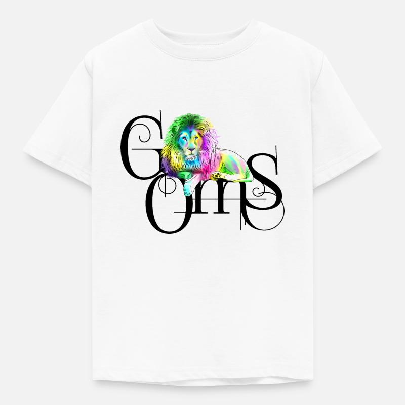 Lion - T-shirt Enfant - blanc