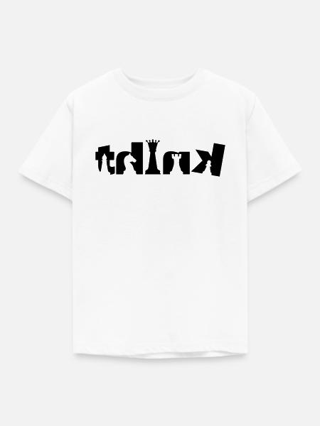 Think Chess - Kinder T-Shirt - Weiß