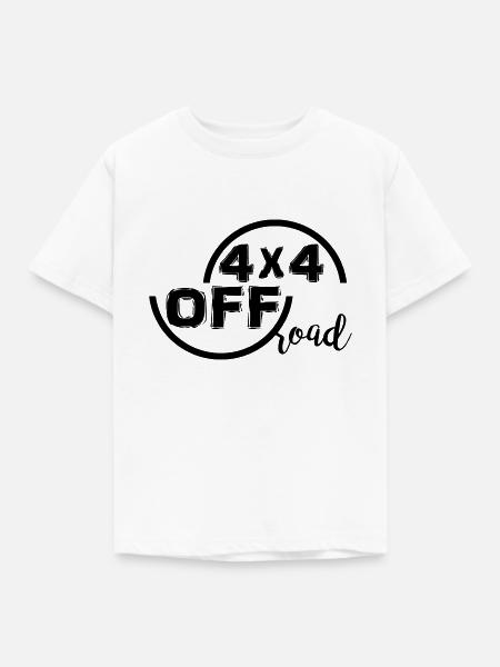 4x4 Off Road - Kinder T-Shirt - Weiß