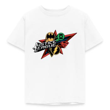 Tee-shirt Enfant logo Justice League Mix - T-shirt Enfant - blanc - Devant - AI Model Kid Male (0cm)