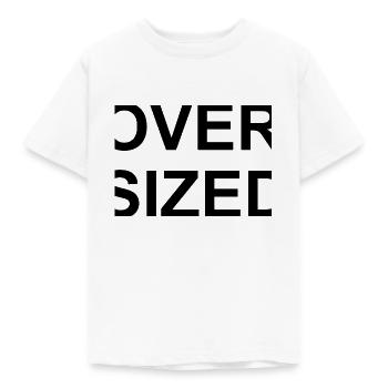 Oversized Slogan - Kids' T-Shirt - white - Front - AI Model Kid Male (0cm)