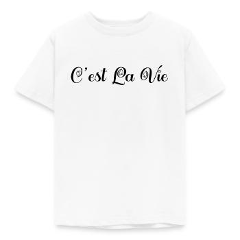 c'est la vie. C'est la vie! cadeau. - T-shirt Enfant - blanc - Devant - AI Model Kid Male (0cm)