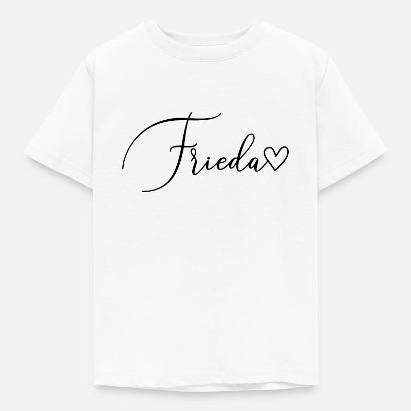 Frieda Name Vorname Mädchen - Kinder T-Shirt - Weiß