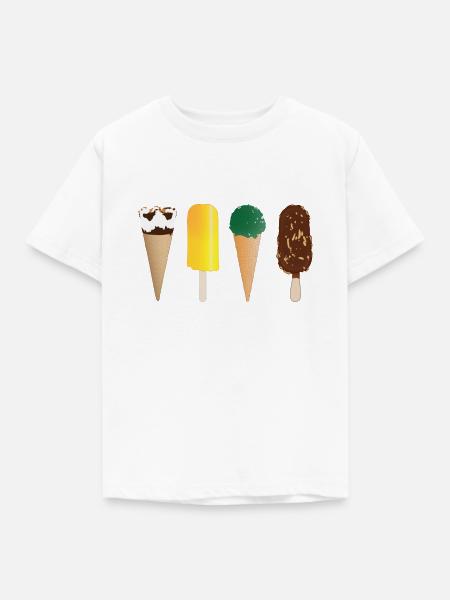 Eis - Kinder T-Shirt - Weiß