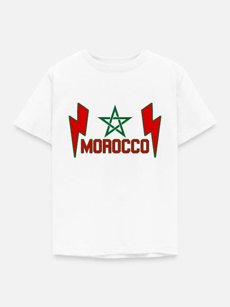 Marokko Star Marokko Macht - Kinder T-Shirt - Weiß