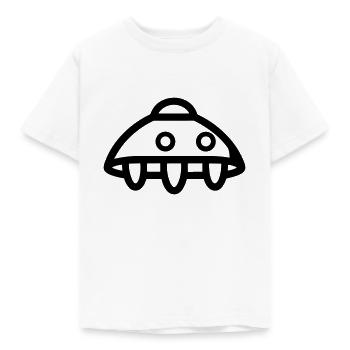fliegende Untertasse - Kinder T-Shirt - Weiß - Vorne - AI Model Kid Male (0cm)