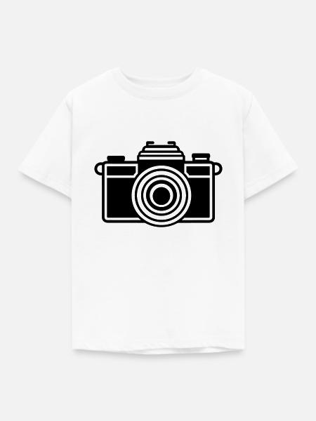 Kamera - Kinder T-Shirt - Weiß