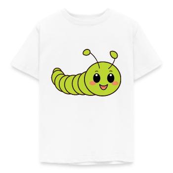 Caterpillars Insect Love Little Caterpillar - Kids' T-Shirt - white - Front - AI Model Kid Male (0cm)