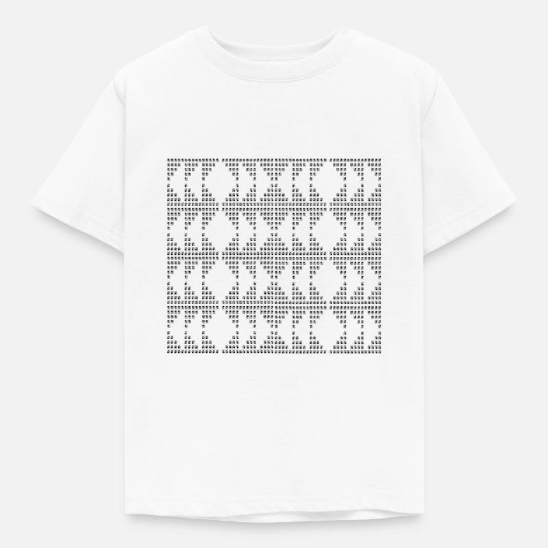 Unique D-pattern - Kids' T-Shirt - white